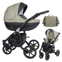 Kunert Kinderwagen Mila Black Frame MI-16 oliv