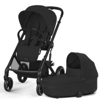 Cybex Balios S Lux Moon Black | black Kombi Kinderwagen 2in1