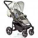 Gesslein S4 Air+ Sport Buggy New York grau meliert Leder wei