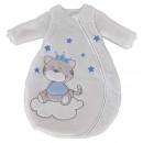Jacky Baby Winterschlafsack Katze blau abnehmbare rmel
