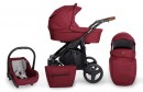 Kombi Kinderwagen Rotax Bordeaux - Gestell schwarz