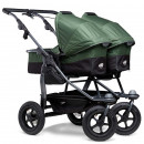 TFK duo Zwillings- Kombi Kinderwagen mit Luftrad-Set olive