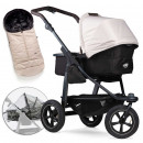 TFK mono 2 sand Kombi Kinderwagen mit Luftrad Set Fusack Regenschutz 2023