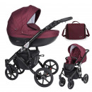 Kunert Kinderwagen Mila Black Frame MI-01 bordeaux