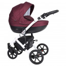 Kunert Kinderwagen Mila White Frame MI-01 bordeaux