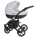 Kunert Kinderwagen Mila Black Frame MI-06 grau meliert