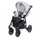 Kunert Kinderwagen Mila Black Frame MI-06 grau meliert