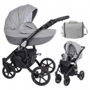 Kunert Kinderwagen Mila Black Frame MI-08-B Jeans Grafit