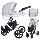Kunert Kinderwagen Mila White Frame MI-12-B grey twig