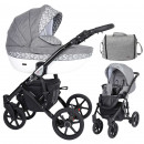 Kunert Kinderwagen Mila Black Frame MI-15-B gray check