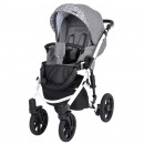 Kunert Kinderwagen Mila Black Frame MI-15-W gray check