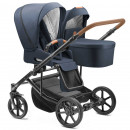 Jedo Duo Twin 2024 Zwillingskinderwagen 2 x Liegewanne 2 x Sportsitz Farbe 53
