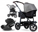 TFK mono 2 premium grau Luftrad Kinderwagen Set + Cybex Babyschale Cloud T