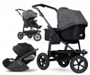 TFK mono 2 premium anthrazit Luftrad Kinderwagen Set + Cybex Babyschale Cloud T