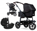 TFK mono 2 schwarz Luftrad Kinderwagen Set + Maxi Cosi Babyschale Pebble 360 Pro2