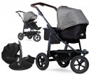 TFK mono 2 premium grau Luftrad Kinderwagen Set + Maxi Cosi Babyschale Pebble 360 Pro2