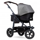 TFK mono 2 premium grau Luftrad Kinderwagen Set + Maxi Cosi Babyschale Pebble 360 Pro2