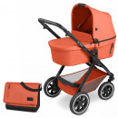 ABC Design Samba carrot Kombi Kinderwagen mit Wickeltasche 2024