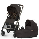 Cybex Balios S Lux Chocolate Brown | Rahmen taupe Kombi Kinderwagen 2in1