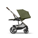 Cybex Balios S Lux Moss Green | Rahmen taupe Kombi Kinderwagen 2in1