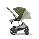 Cybex Balios S Lux Moss Green | Rahmen taupe Kombi Kinderwagen 2in1