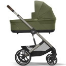 Cybex Balios S Lux Moss Green | Kinderwagen Bundle S 3in1 inkl. Babyschale Cloud G