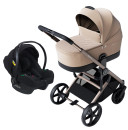 Avionaut Sirius Beige 3-in-1 Kinderwagen Bundle mit Babyschale Cosmo Airflow