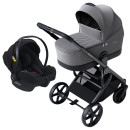 Avionaut Sirius Grey 3-in-1 Kinderwagen Bundle mit Babyschale Cosmo Airflow